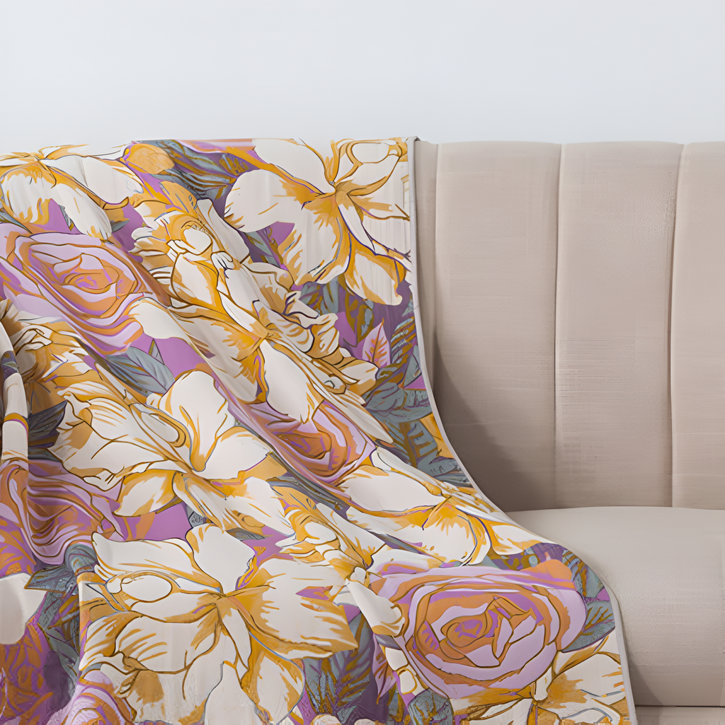 Serene Rose Cotton Bath Towel — alternate angle view