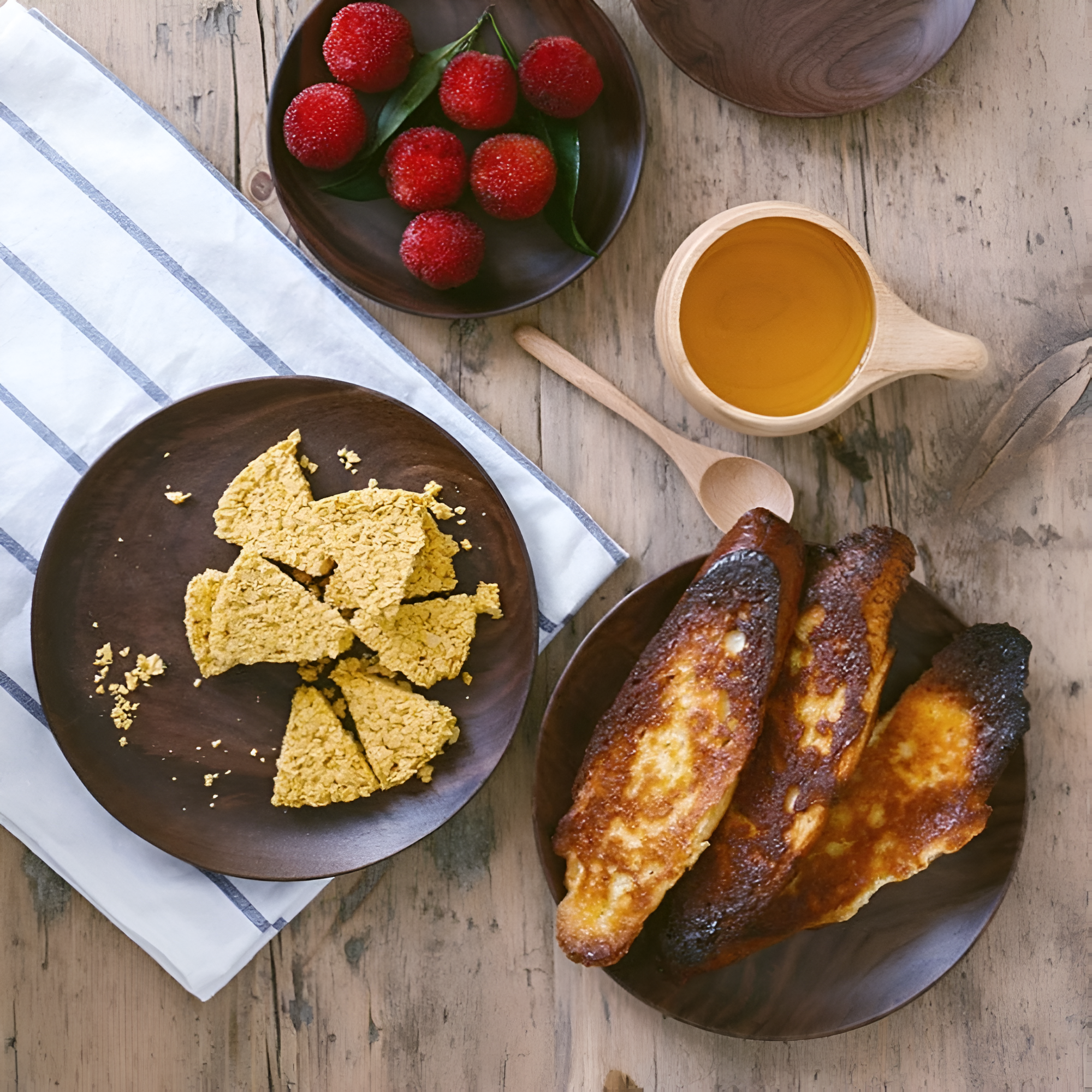 Handcrafted Walnut Wood Plate — main product photo