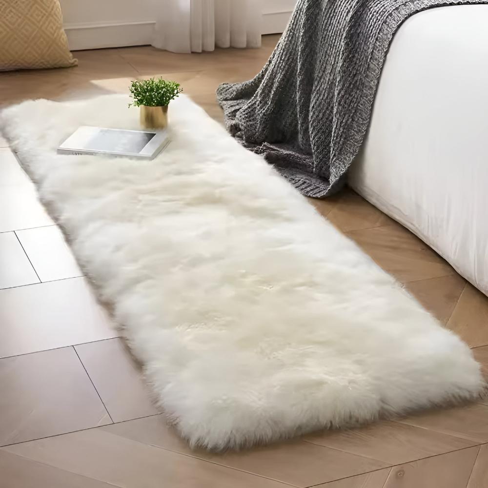 Faux Fur Plush Couch Cover — product close-up