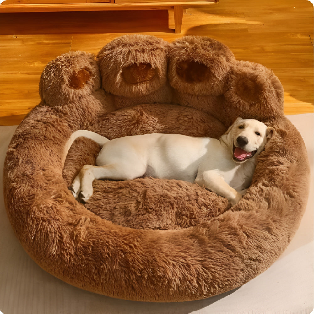 Furry Paw-Shaped Pet Bed — product feature detail