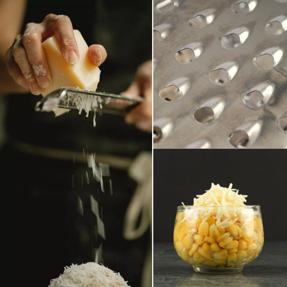 Sleek Multi-Use Long-Handled Grater — product close-up