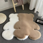 Fluffy Charm Teddy Bear Rug — lifestyle shot