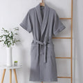 Summer Cotton Half Sleeves Bathrobe — additional view