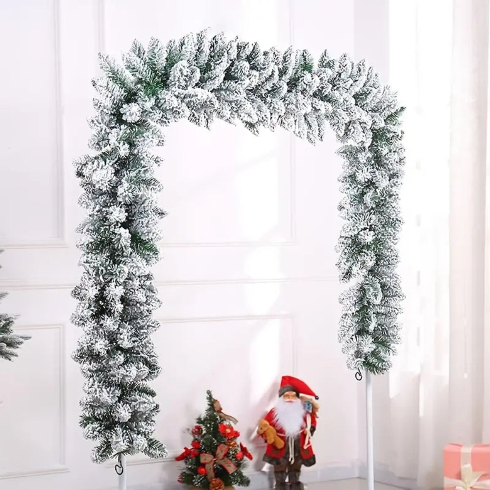 Holiday Frosted Christmas Garland — product detail view
