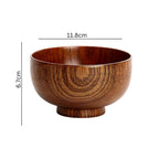 Rustic Jujube Wooden Bowl — product feature detail