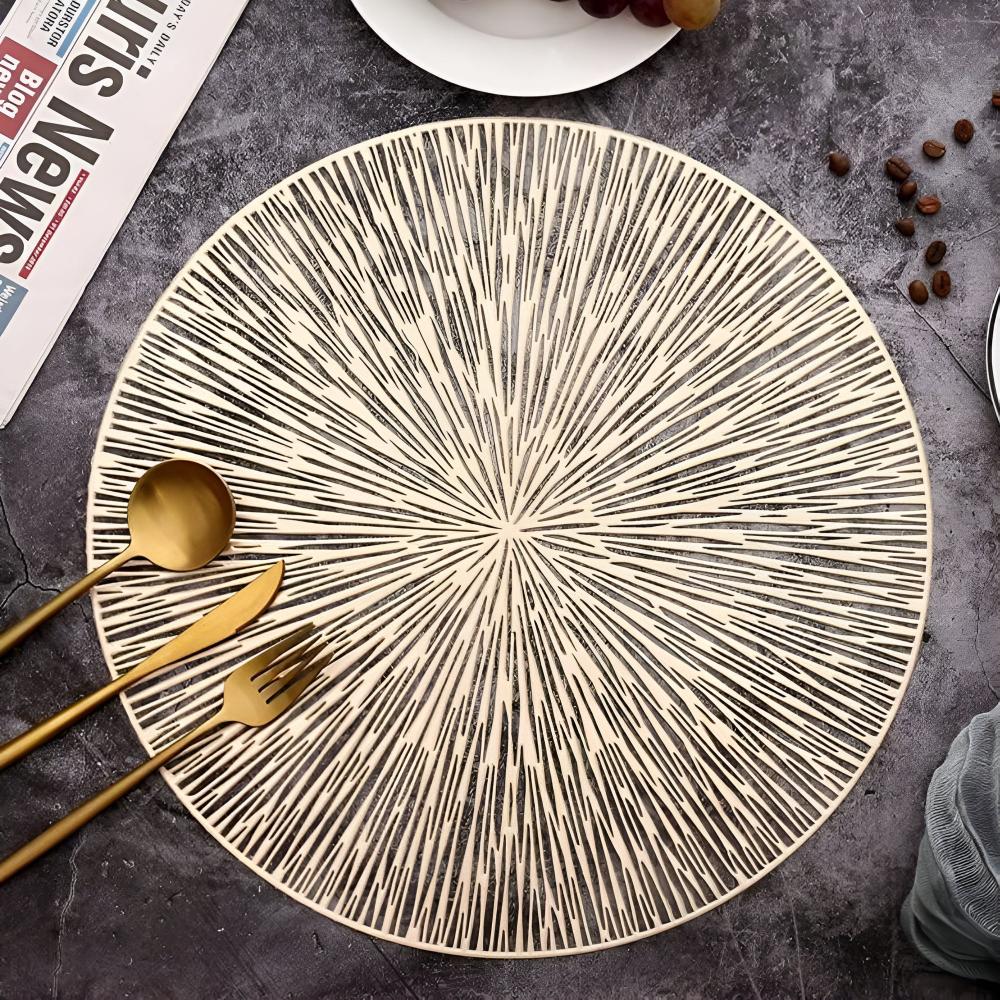 Firework Metallic Table Mat — lifestyle shot