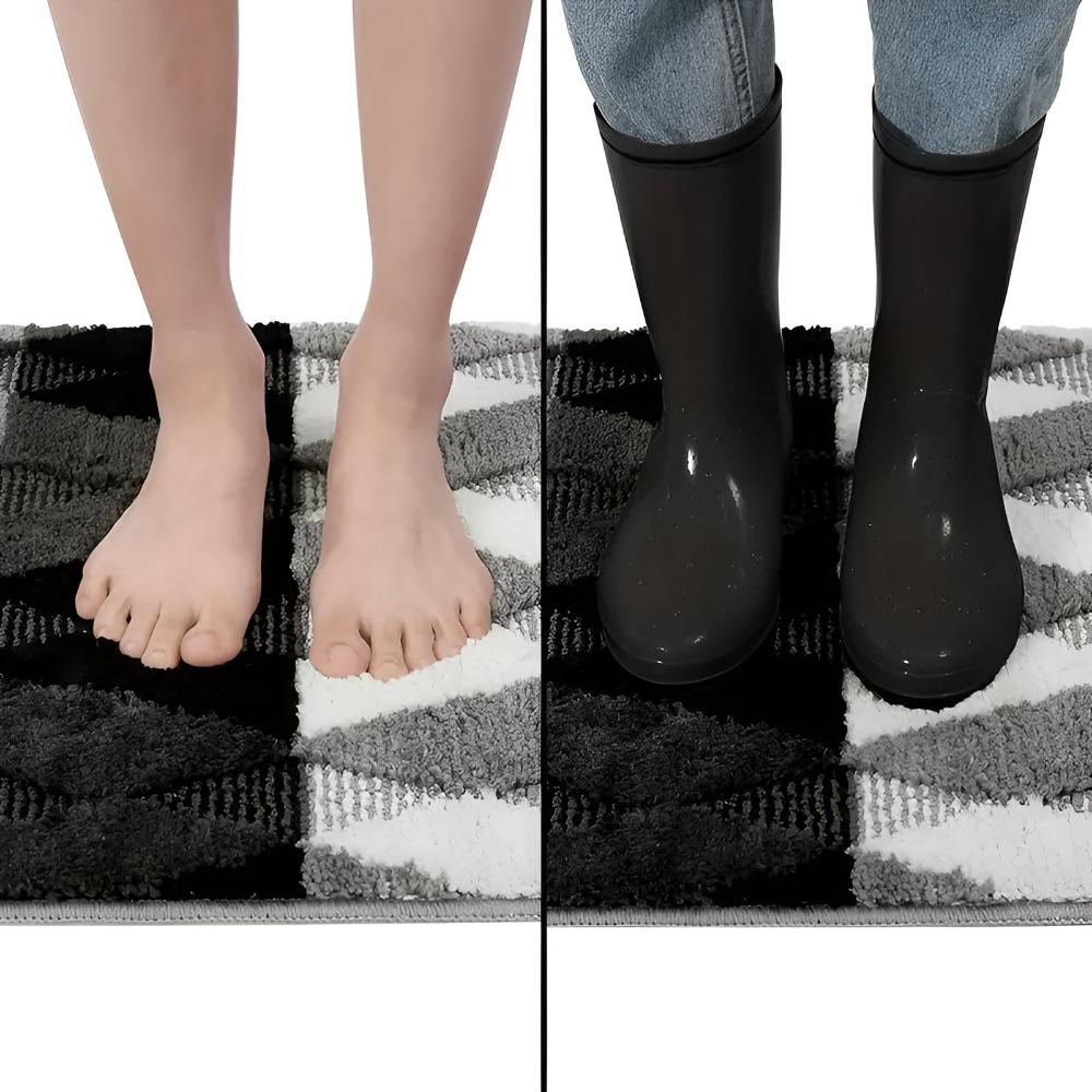 Soft Microfibre Non-Slip Geometric Rug — product close-up