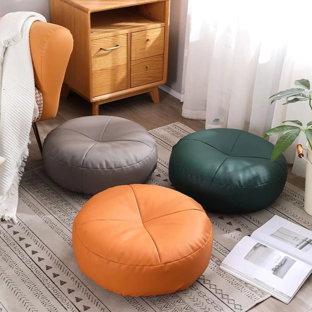 Nappa Leather Japanese Style Cushion — main product photo