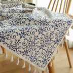 Cottage Chic Patterned Tablecloth — product close-up