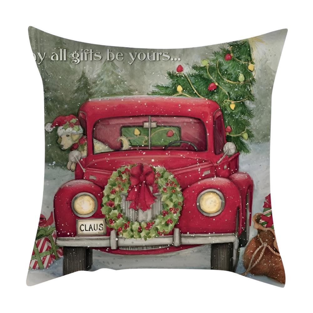 Christmas Cardinal Cushion Cover — alternate angle view