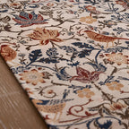 Vintage Floral & Bird Jacquard Table Runner — lifestyle shot