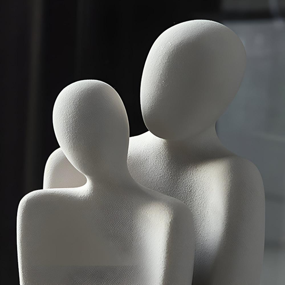 Romantic Couple Ceramic Sculpture — product close-up
