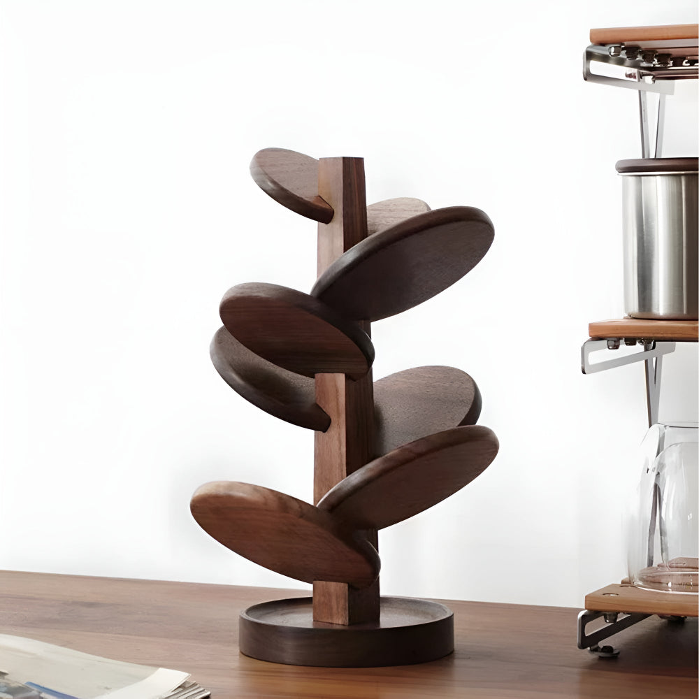 Wooden Trivet Tree Coaster — product close-up