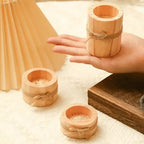 Bamboo Essence Candle Holders | 3 sets — product close-up
