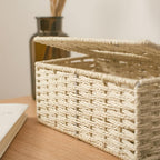 Rustic Rattan Tissue Box — product close-up