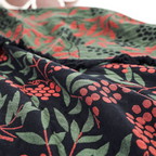Vibrant Begonia Fruit Tassel Blanket — product in use