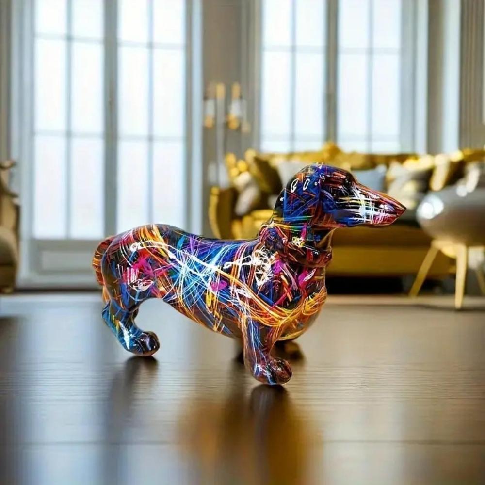 Artistic Dachshund Figurine — product close-up