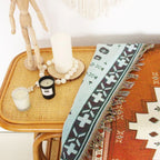 Boho Chic Patterned Throw Blanket — additional view