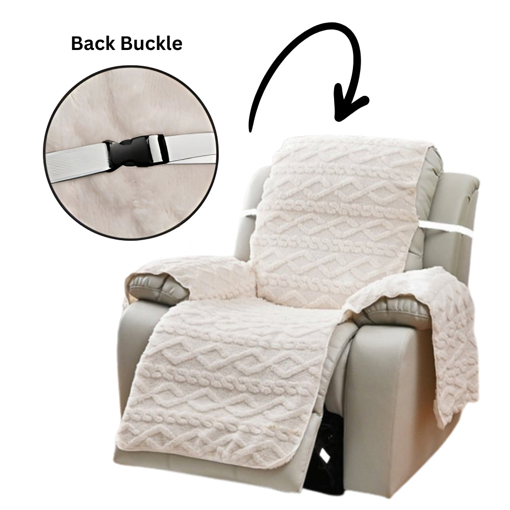 Diamond Pattern Recliner Slipcover — product detail view