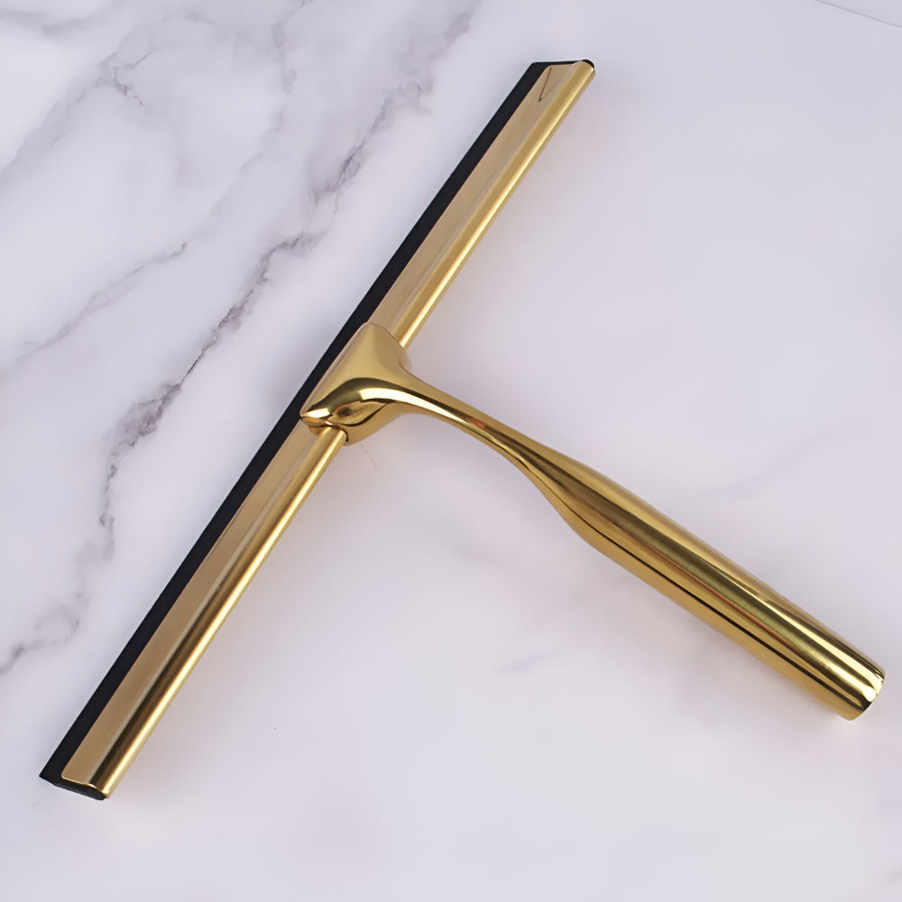 Golden Stainless Steel Multi-Purpose Squeegee — product in use