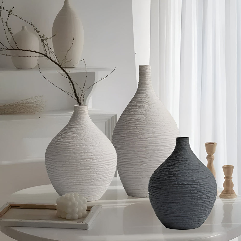 Earthline Ceramic Artisan Vase — main product photo