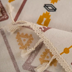 Exquisite Bohemian Tablecloth with Tassels — product in use