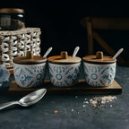 Ceramic Spice Jars Set — alternate angle view
