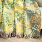 Lush Mulberry Trees Cotton Blanket — alternate angle view