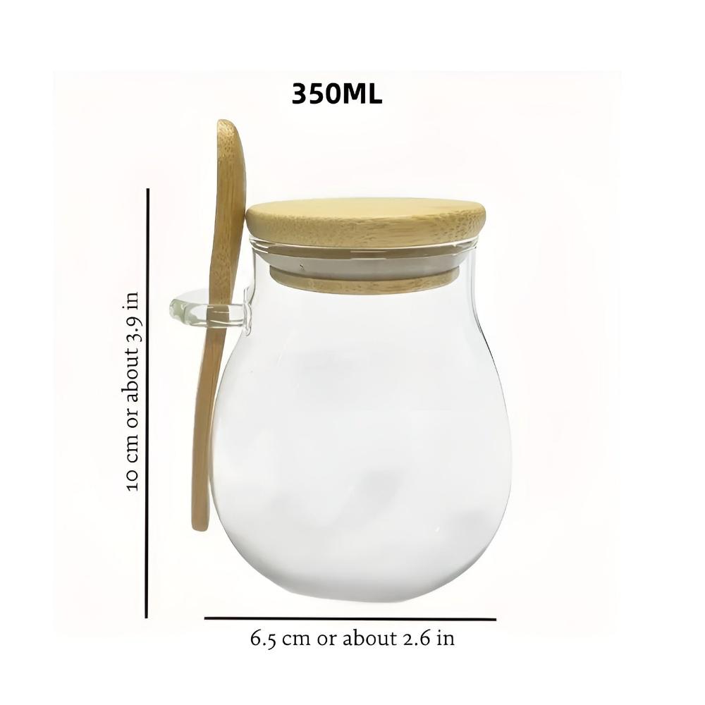 Nature's Pantry Glass Jar — alternate angle view