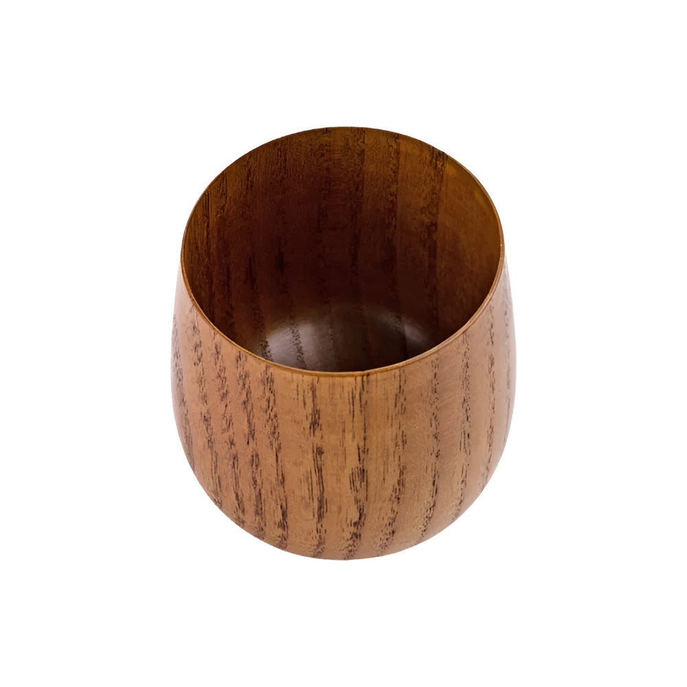 Handcrafted Wooden Tea Cup — product feature detail