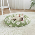Snuggle Floral Checkerboard Pet Bed — product close-up