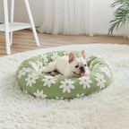 Snuggle Floral Checkerboard Pet Bed — product close-up