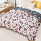 Liora Vintage Reversible Soft Blanket — product detail view