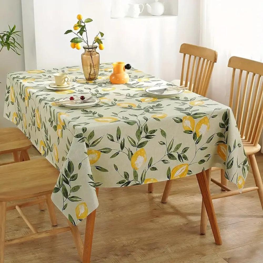 Lemon Leaf Tablecloth — product close-up