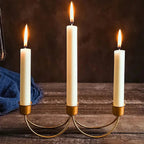 Gilded Trio Iron Candle Holder — product close-up
