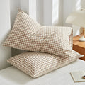 Soft Plaid Checkered Pillowcases — alternate angle view
