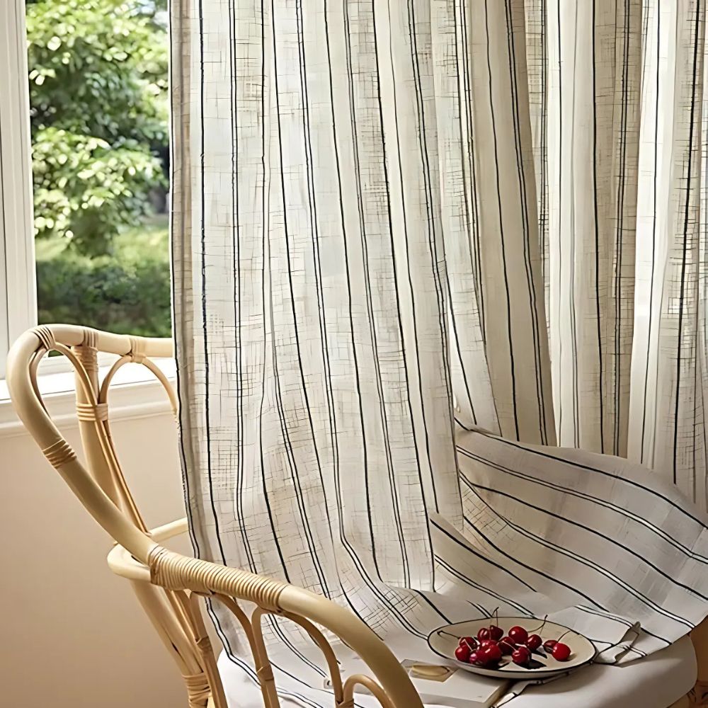 Soft Flow Vertical Stripe Curtain — main product photo