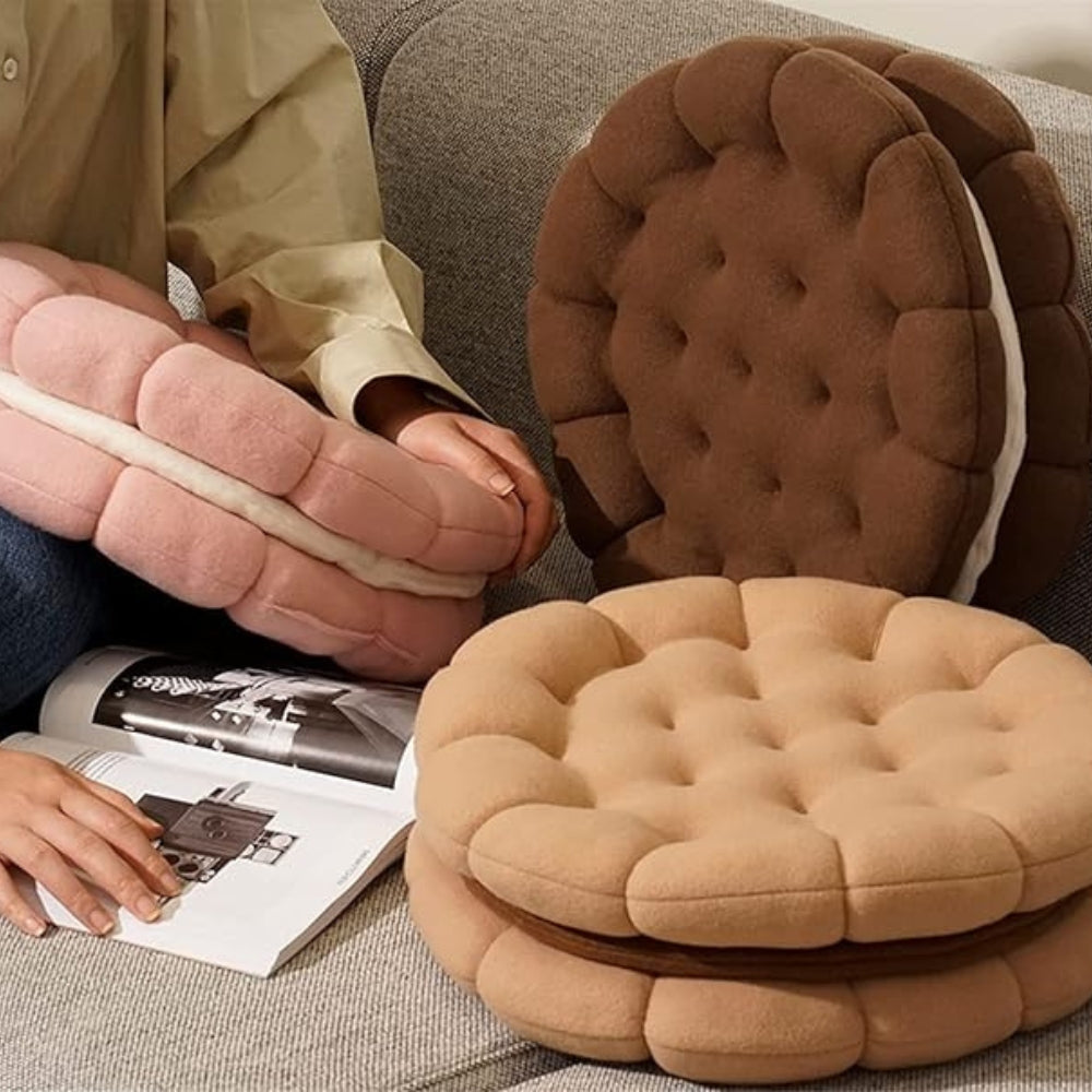 Snuggly Cookie-Inspired Cushion — product detail view