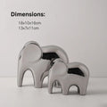 Glossy Modern Elephant Figurine — alternate angle view