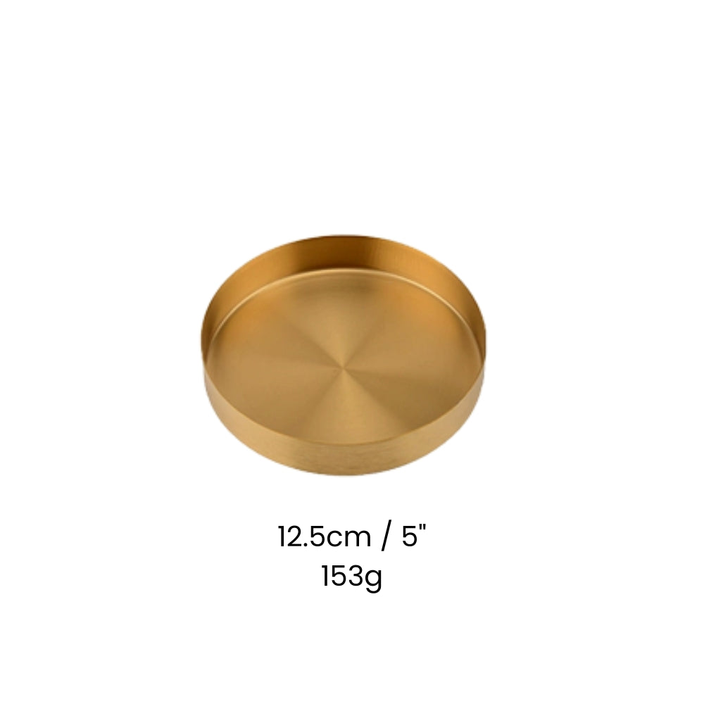 Gold Stainless Steel Tray — product close-up