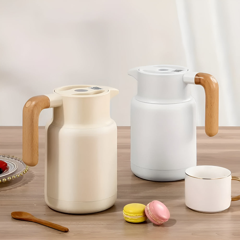 Classic Wooden Handle Thermal Carafe — lifestyle shot