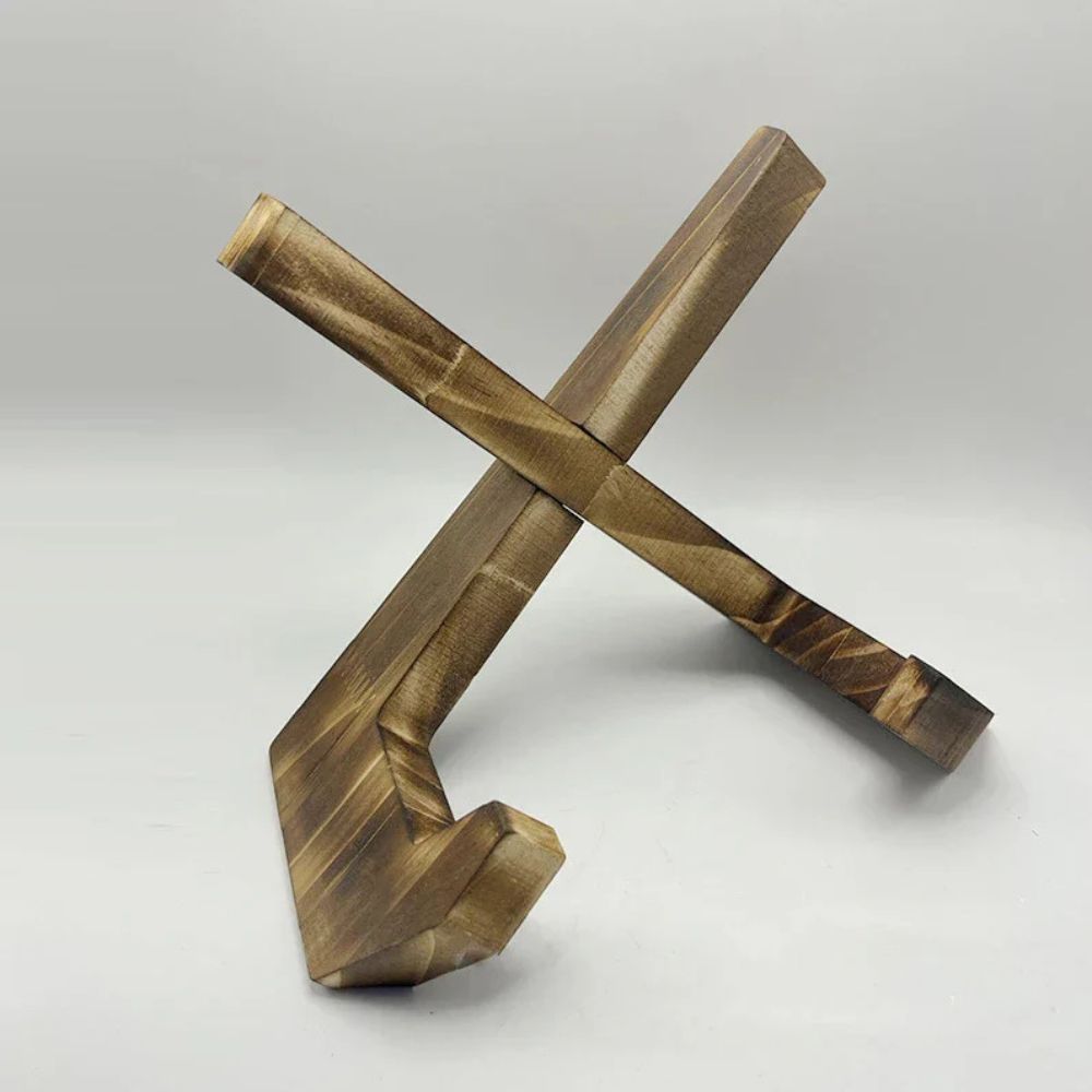 Wooden Frame Recipe Book Stand — alternate angle view