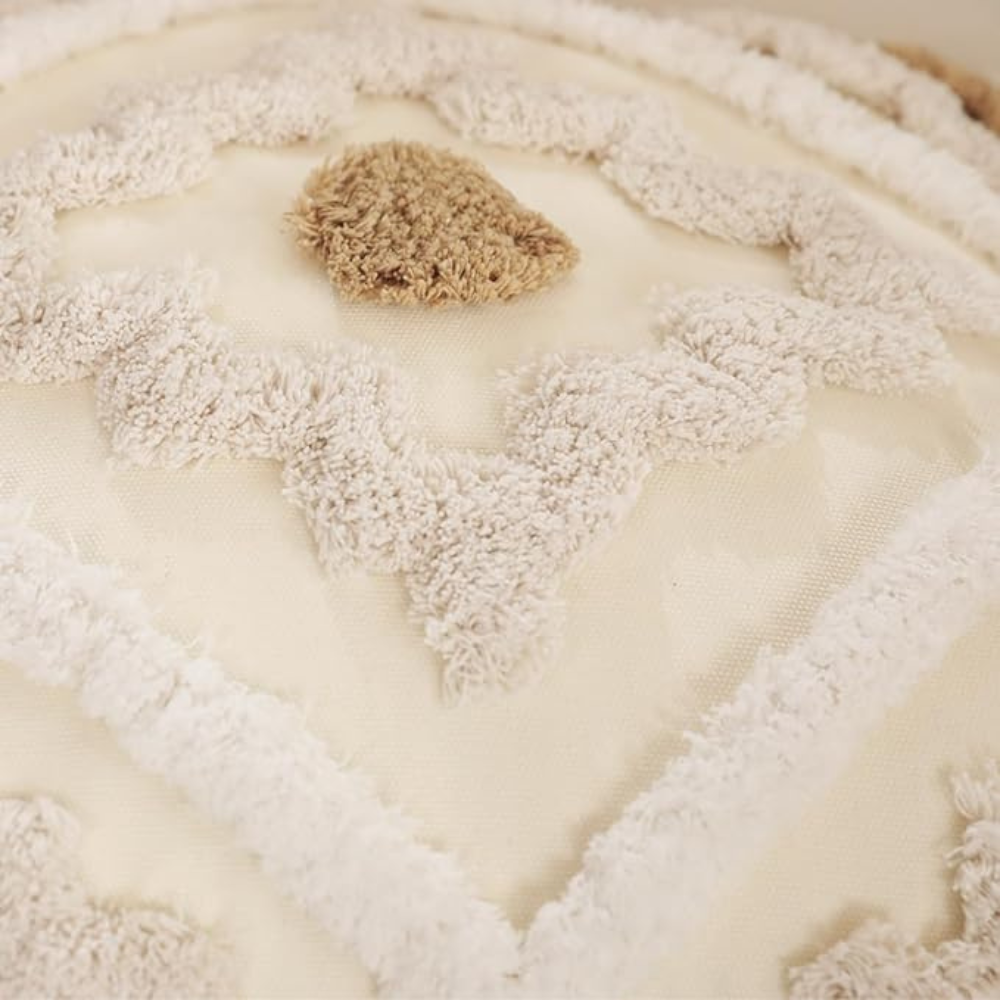 Bohemian Bliss Tufted Pillow Cover — product close-up