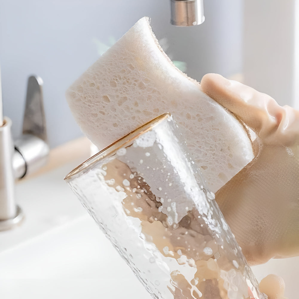 Coconut Fibre Natural Dish Sponge — lifestyle shot