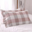 Blush Pink Checkered Pillowcase