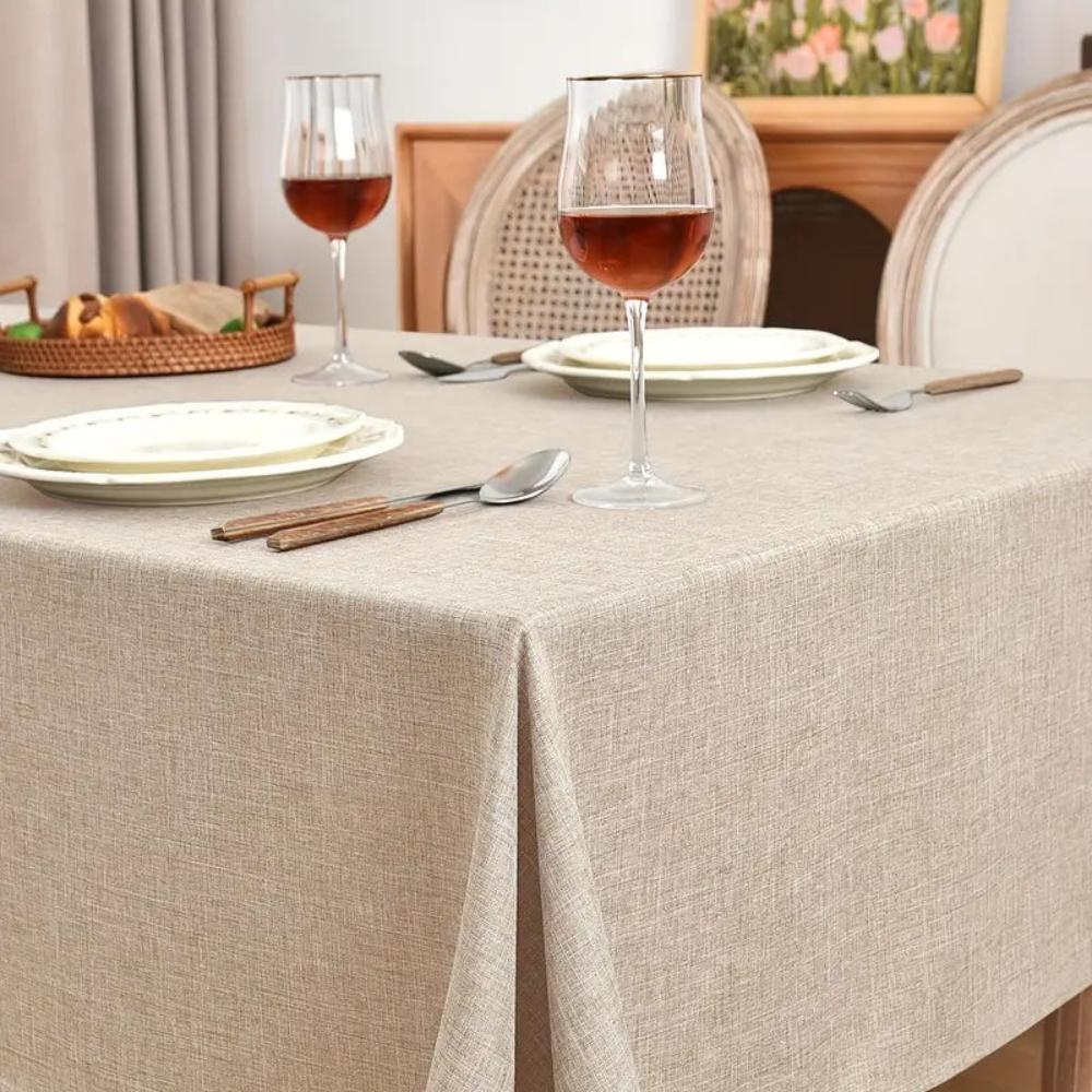 Minimalist Dining Tablecloth — product in use
