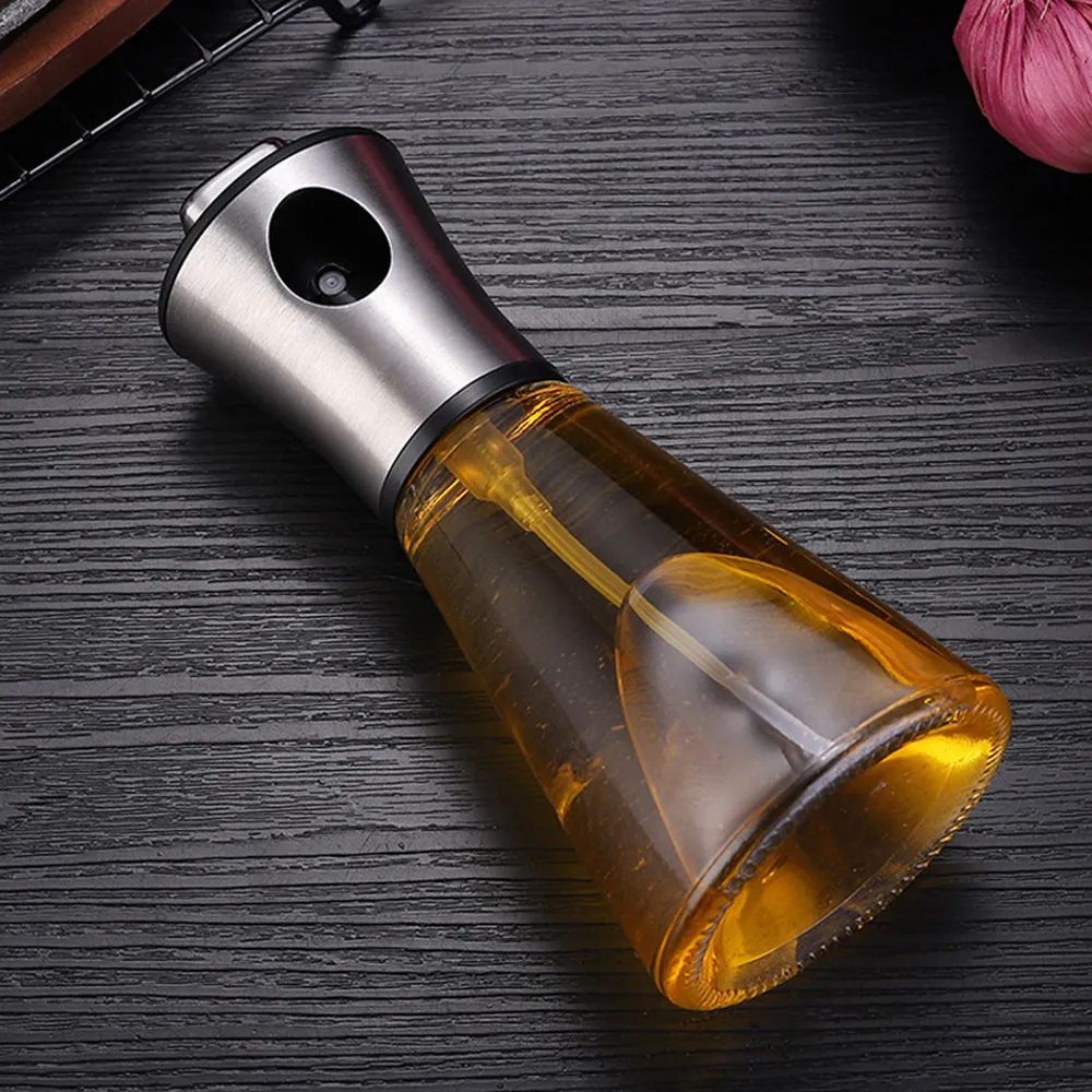 Stainless Crystal Oil Spray Bottle — product feature detail
