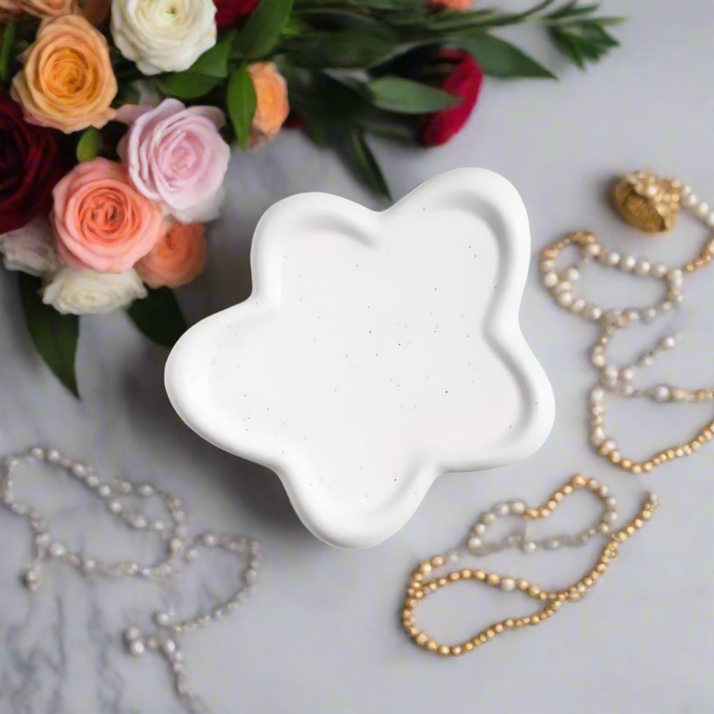 Luxe Ceramic Jewelry Organiser Tray — product detail view