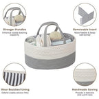 Braided Grey Baby Essentials Organiser