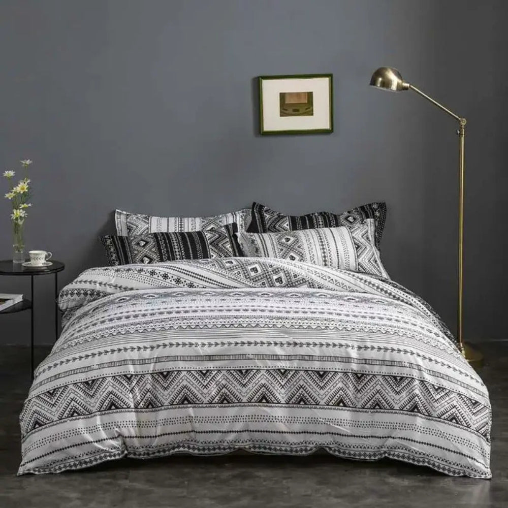 Avenzo Modern Boho Style Bedding Set — lifestyle shot